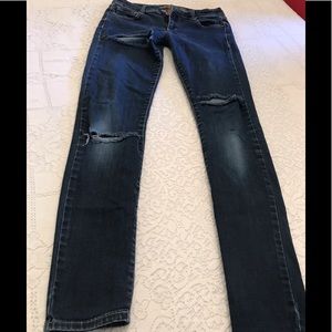 Arizona Jeans Distressed Size 5 Long Super Skinny